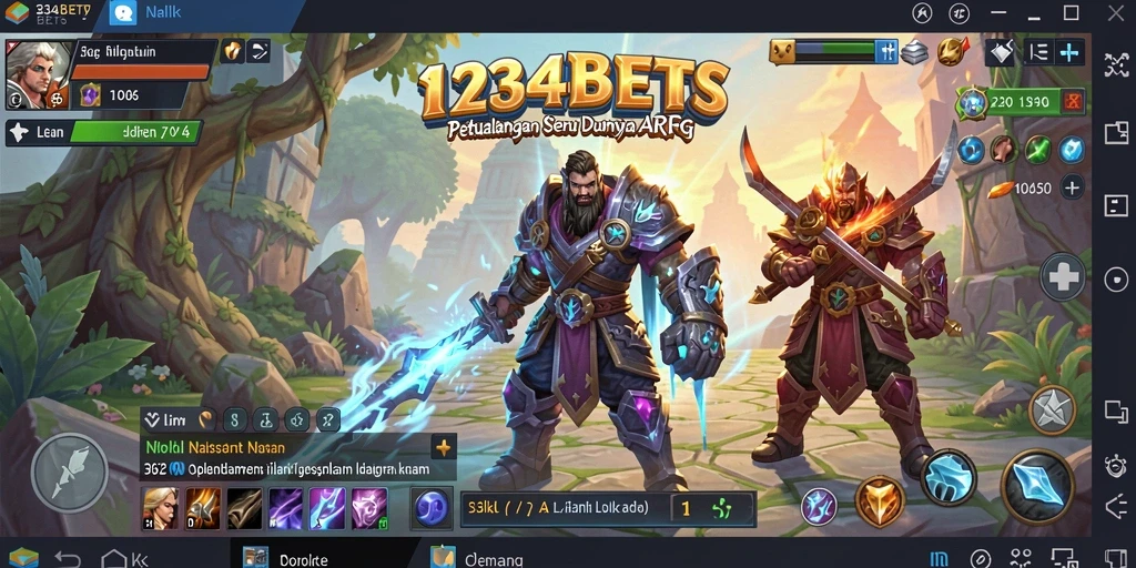 Screenshot gameplay seru di dunia ARPG 1234BETS.