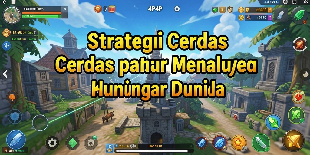 Screenshot gameplay 4P4P menunjukkan aksi strategi yang mendebarkan.