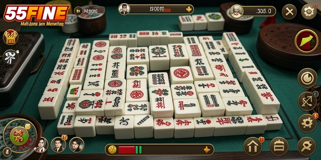 Tampilan gameplay seru di 55FIVE dengan grafis menawan.