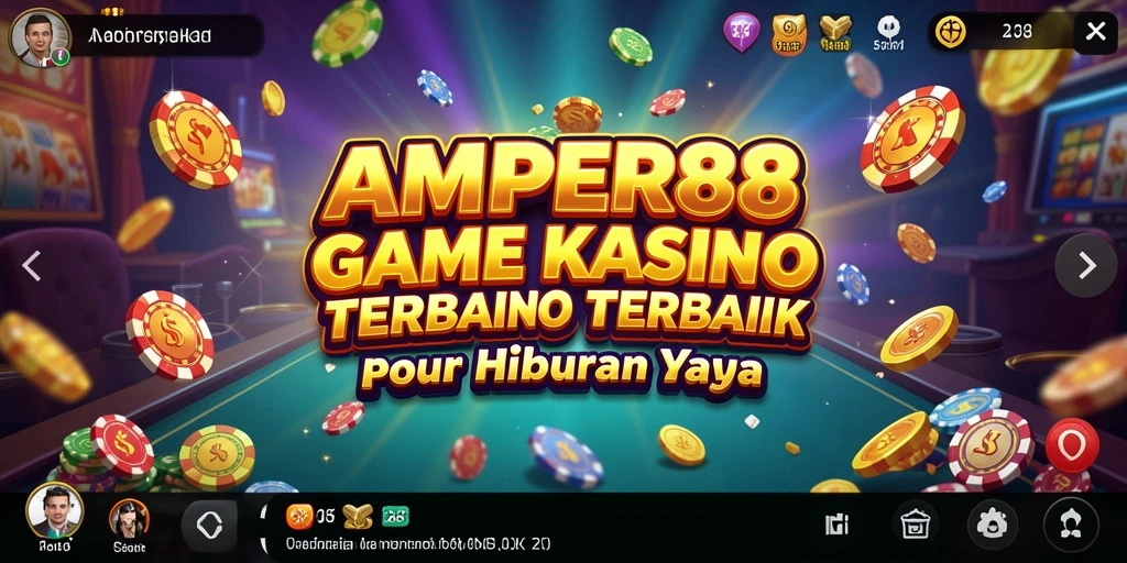 Tampilan gameplay AMPER88 dengan grafis kasino yang memukau.