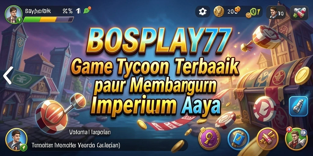 Tampilan gameplay <strong>BOSPLAY77</strong> yang memukau dengan grafis dan mekanik Tycoon.