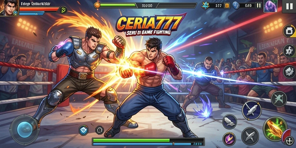 Tampilan gameplay Fighting yang menegangkan dari CERIA777.
