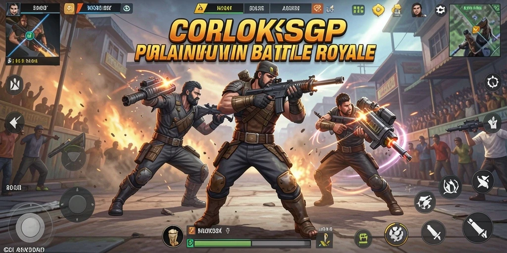 Screenshot COLOKSGP menampilkan aksi seru dari gameplay Battle Royale.