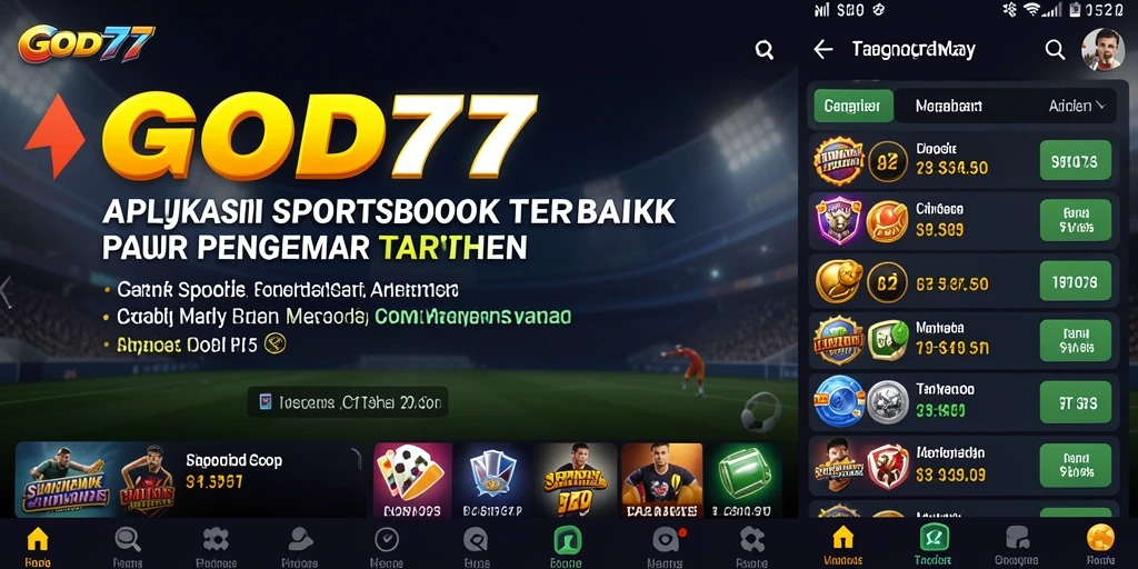 Tampilan screenshot GOD77 yang menampilkan pengalaman taruhan olahraga