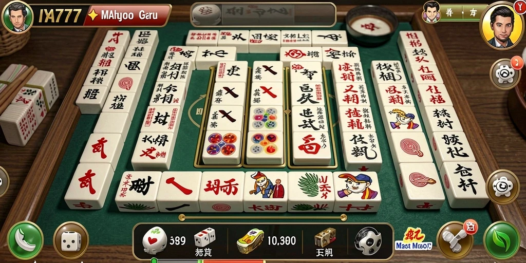 Tangkapan layar IYA777 menampilkan gameplay Mahjong yang seru.