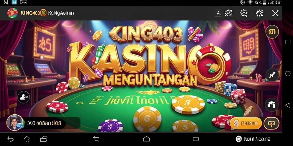Tampilan gameplay menarik dan seru dari KING403 dalam permainan Kasino.