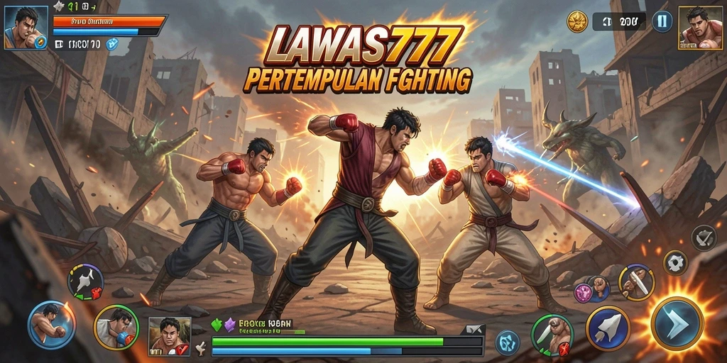 Tampilan seru dari gameplay LAWAS777 dengan aksi Fighting yang mendebarkan.
