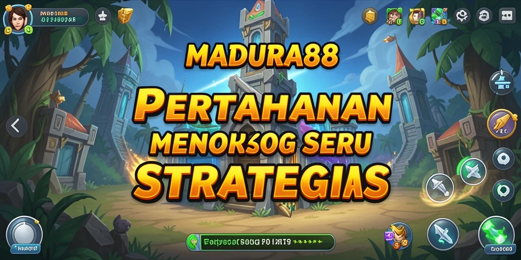 Tampilan menarik dari gameplay Tower Defense MADURA88.