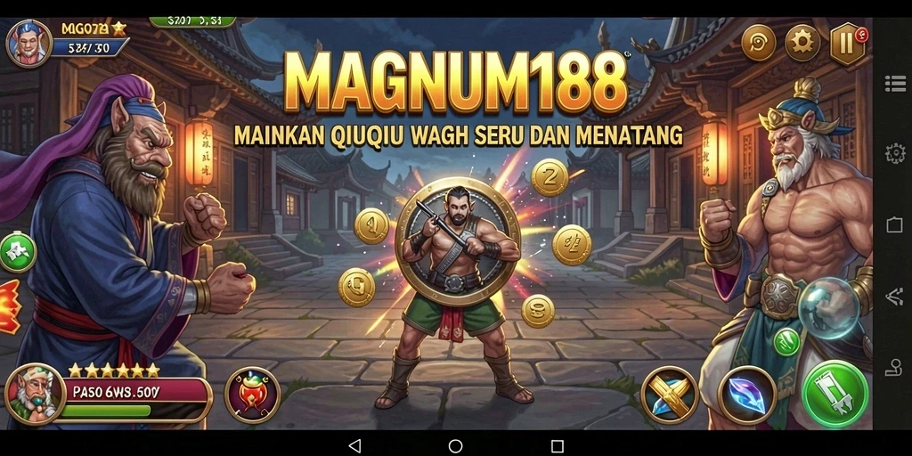 Tampilan gameplay QiuQiu di MAGNUM188 yang seru dan menarik.