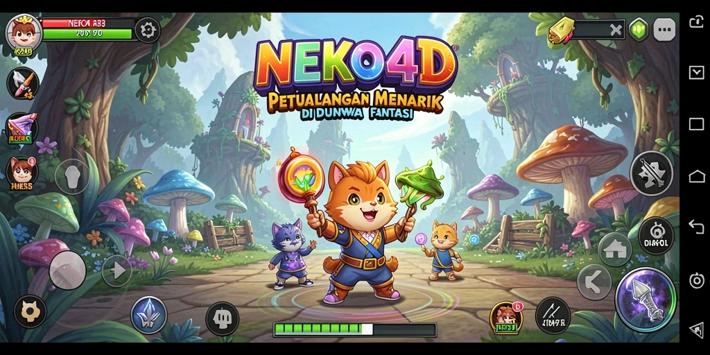 Tangkapan layar NEKO4D menampilkan petualangan seru di dunia fantastis.