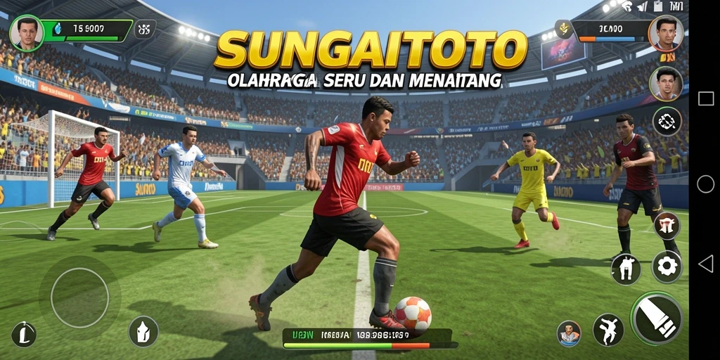 Screenshot gameplay SUNGAITOTO yang menampilkan aksi seru olahraga.