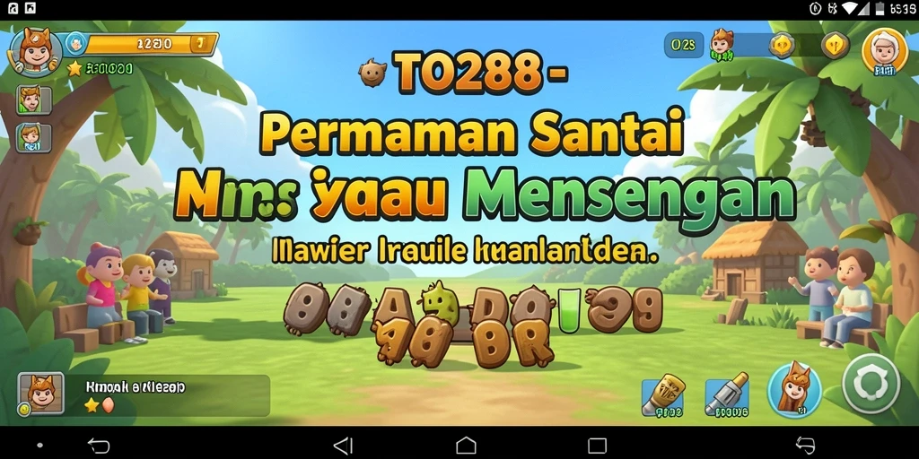 Screenshot TO288 menunjukkan gameplay seru yang penuh warna.