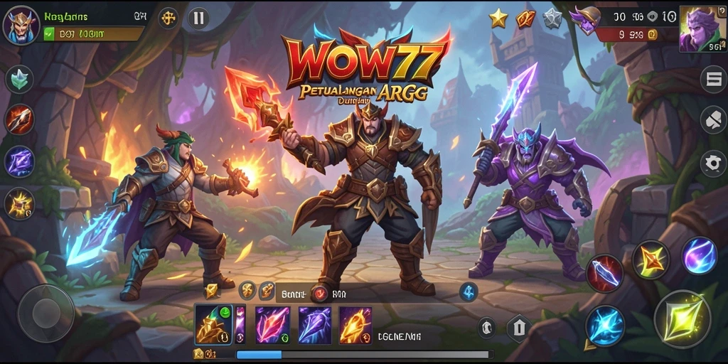 Gameplay WOW77 menampilkan pertarungan epik dan eksplorasi mendalam dalam dunia ARPG.