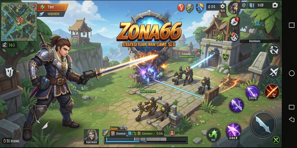Tangkapan layar dari gameplay ZONA66 yang menampilkan aksi SLG yang seru.
