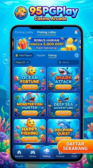 Menampilkan kategori aplikasi yang beragam di 95pgplay.